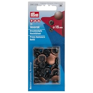 Prym Anorak Druckknöpfe Nachfüllpackung 390328 Altkupfer 15mm