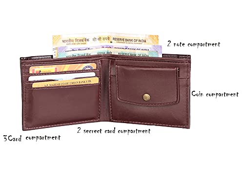 Image of Stylish Black Brown and Tan Bi fold Wallet Combo Pack of 3 Wallets for Men and Boys