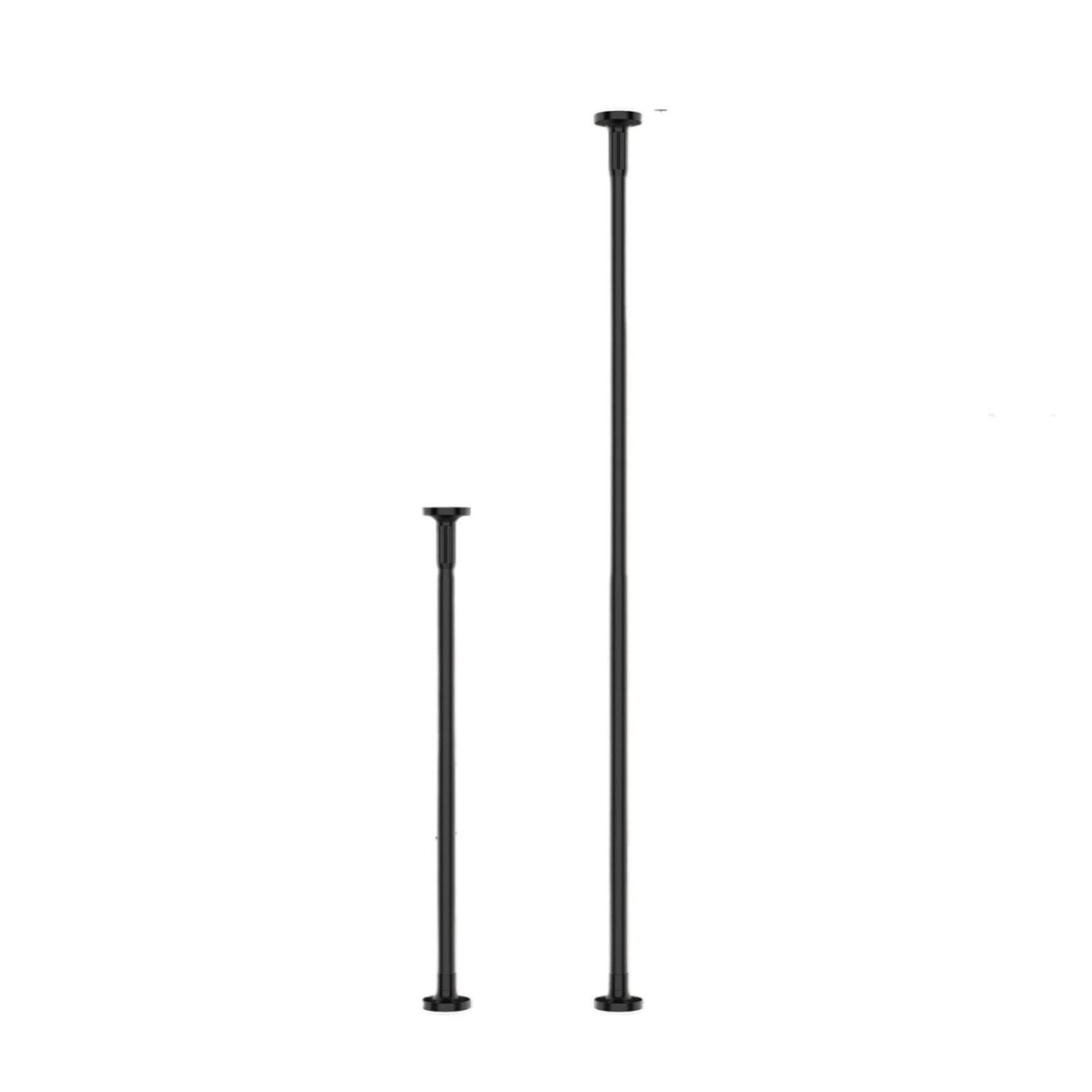 Tension Rod Adjustable Telescopic Extendable Hanging Rod with Rubber Pads for Wall Protection, Ideal Wardrobe(110-190cm)
