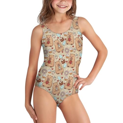Image of Girls One-Piece Swimsuit for Swimming Lessons Beach Volleyball Pool Party Outdoor Training Quick Dry