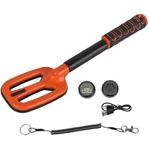 Brilluxa Metal Detector, IP68 Underwater Rechargeable Metal Detector, Diving Search Scanner, Submersible Treasure Finder for Public Safety Inspection and Water Recovery, Orange