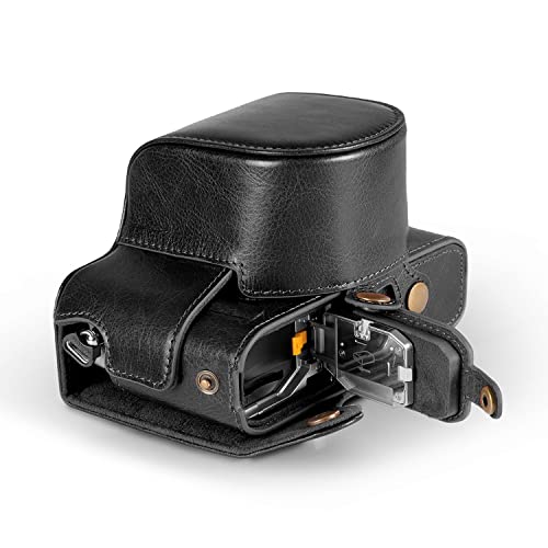 MegaGear Ever Ready Genuine Leather Camera Case Compatible with Nikon Z FC (16-50mm) (Negro) - imagen 4