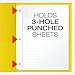 Oxford Two-Pocket Folders w/Fasteners, Yellow, Letter Size, 25 per Box (57709)