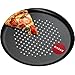 KADAX Moule à pizza, poêle à pizza avec trous, plaque de cuisson en tôle galvanisée, plaque à pizza en deux variantes, plaque à casser avec couche antiadhésive, plaque à pizza (∅ 32 cm, noir)