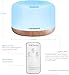 URPOWER 500ml Aromatherapy Essential Oil Diffuser Humidifier Room Decor Lighting with 4...