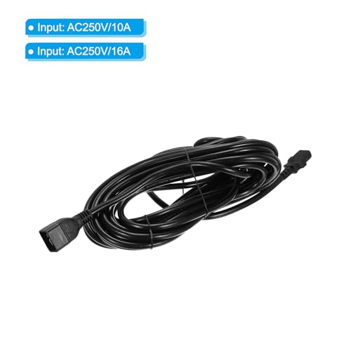 Cable C20 a C13 de 10m PATIKIL para organizar los ordenadores de la oficina 3