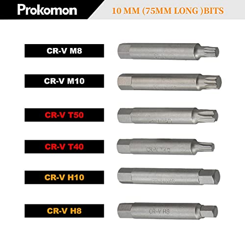 13 Pcs Alternator Pulley Tool Kit, Alternator Pulley Removal Tool, Insert Bit Socket Set Tool Kit – Car Pulley Removal Decoupling Puller #TOP4