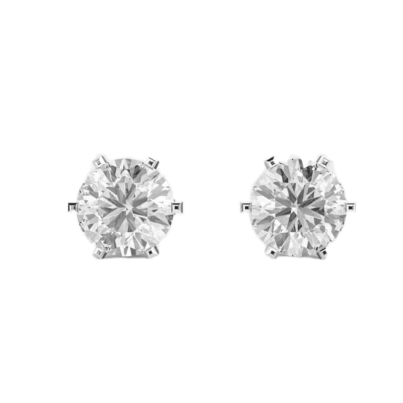 Clous d'oreilles solitaires en argent massif et or, l'éclat du luxe au quotidien