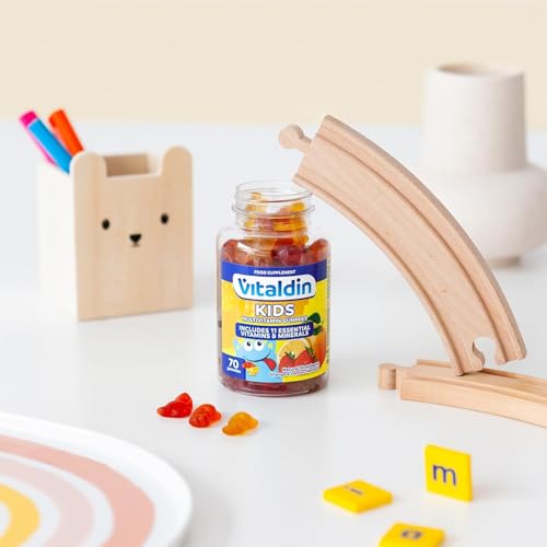 VITALDIN Multivitaminas Kids gummies - Complemento Alimenticio para Niños con 11 Vitaminas & Minerales - 70 gominolas (suministro para 1 mes); sabor a Frutas - Vitalidad & Inmunidad - Sin Gluten 140 g - imagen 5