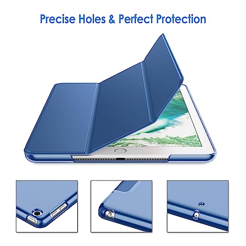 Image of JETech Case for iPad (9.7-Inch, 2018 /2017 Model, 6th /5th Generation), Smart Cover Auto Wake /Sleep (Navy)