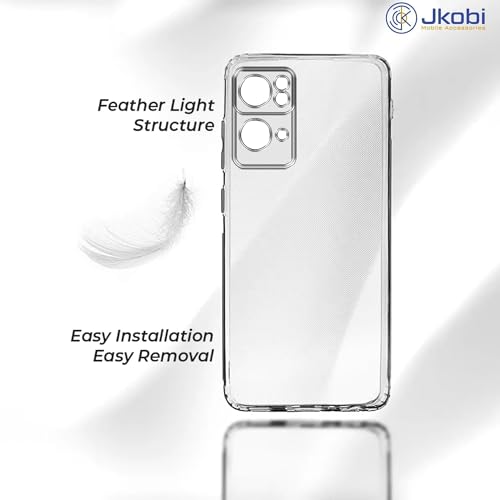 Image of Jkobi Back Case Cover for Oppo Reno7 Pro 5G | Reno 7 Pro 5G (Silicone Clear Shockproof Case | Soft and Flexible)
