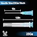50 Pack 3ml Syringes with Needle-23Ga 1 Inch Needle with Luer Lock, Individually Sealed Packaging