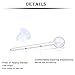 Kridzisw 15 Pairs 20G Invisible Earrings Studs Backs Clear Acrylic Earring Pins Ear Safety Backs Earnuts Earring Findings for women men