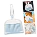 Healeved Mini Dustpan and Brush Set Compact Hand Broom for Desk Sofa Keyboard Cleaning Soft Bristles Ergonomic Grip Durable Portable Gap Cleaner