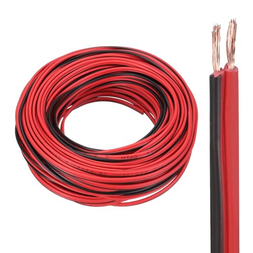 Rallonge flexible en PVC câble rouge et noir de calibre 18 AWG