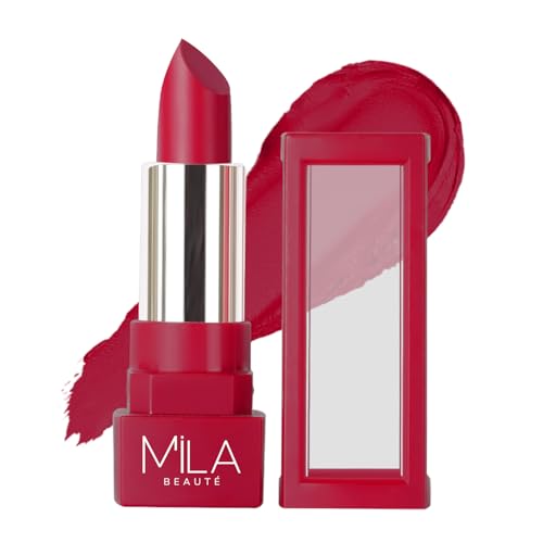 Image of MILA BEAUTE Matte Lipstick | Highly Pigmented & Lightweight Formula | Matte Finish | Gives Full Coverage | Shade -