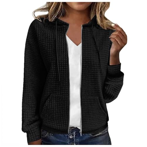 Cardigan zippé à capuche femme fini les coups de froid en style