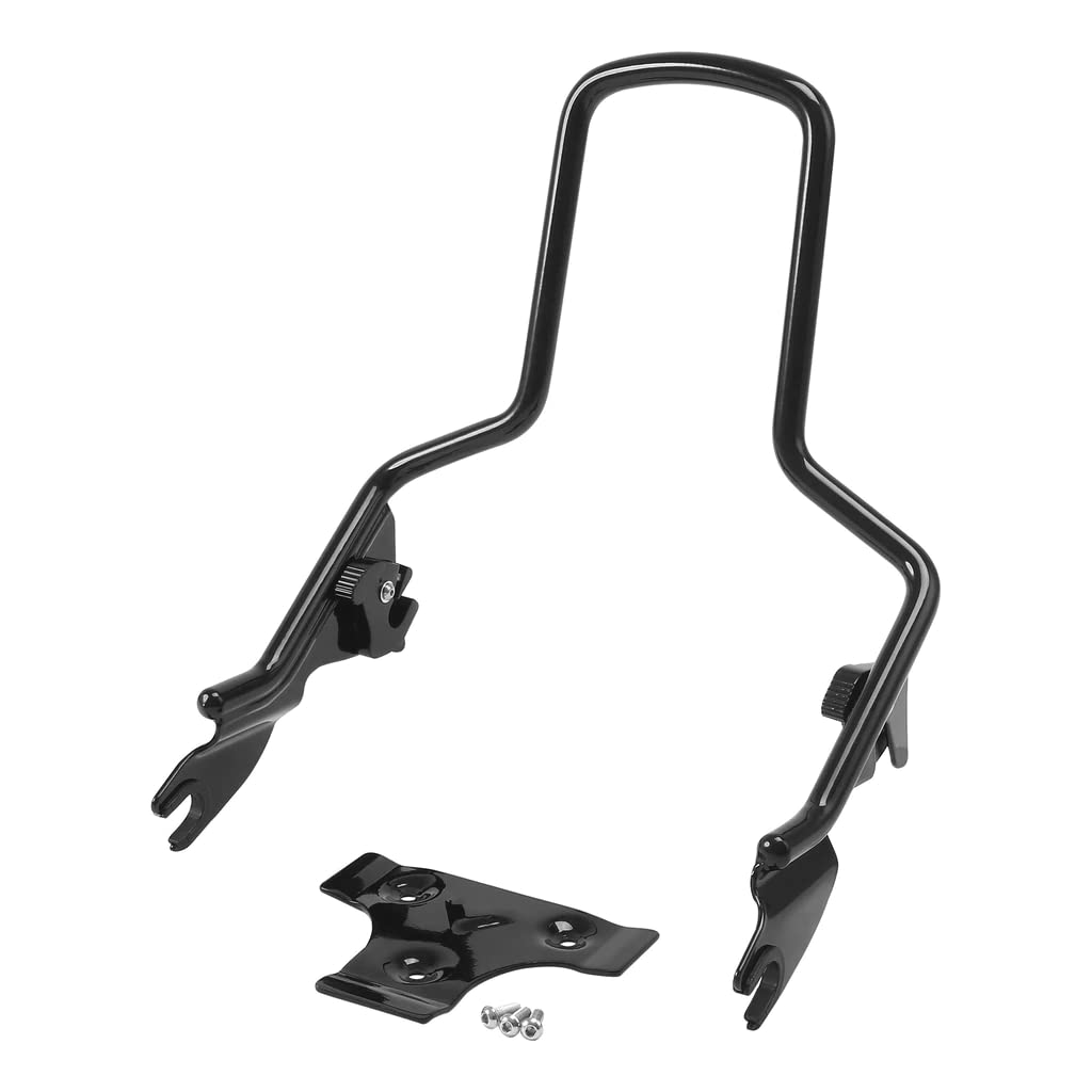Detachable Sissy Bar Passenger Backrest Support for Harley Touring Street Glide Road King, Fits 2009-Later