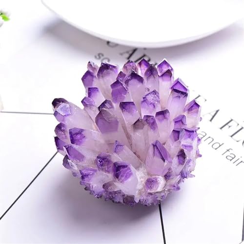 Amas de quartz fantôme violet de 300g à 400g pour collectionneur