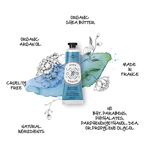 La Chatelaine Hand Cream Trio Tin Gift Set | Ready-To-Gift Decorative Tin | Plant-Based | Made In France With 20% Organic Shea Butter (Amber Cashmere, Coconut Milk, Lychee Bilberry) #TOP6