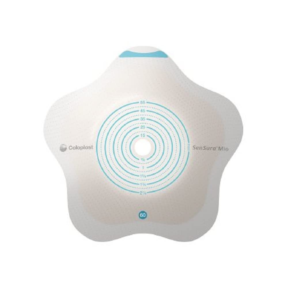 ColoplastSensura Mio Click Convex Flip 2-Piece Barrier, Pre-Cut 1-3/8", Red (Box of 5)