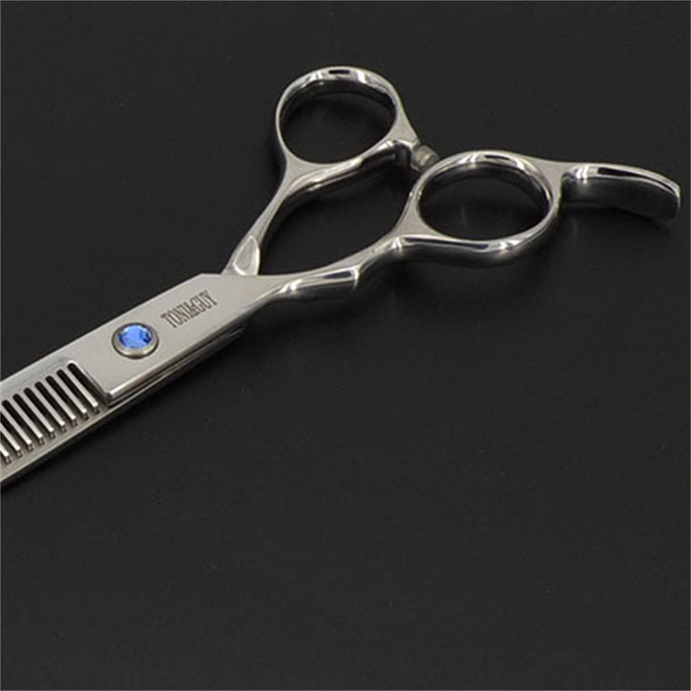 Ciseaux De Coupe De Cheveux Professionnels À Gauche, Ciseaux De Coiffure en Acier Inoxydable De 6,0 Pouces, pour Hommes Femmes Enfants Animaux Domestiques Salon Salon Coiffeur