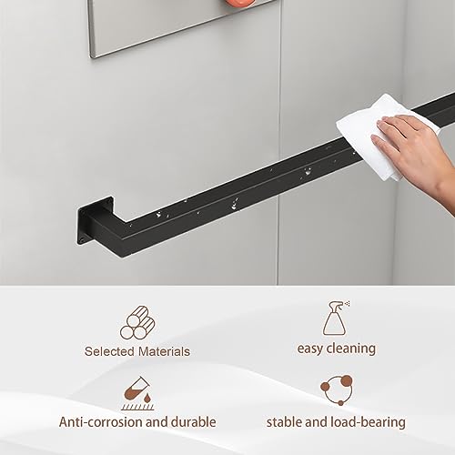 Handläufe für Treppe – Geländer für drinnen und draußen mit Wandhalterungen und Metallschrauben – komplettes Set, 4,5 m