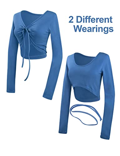 Daydance Cotton Women Bolero Shrug Crop Athletic Ballet Sweater For Workout thumb #3