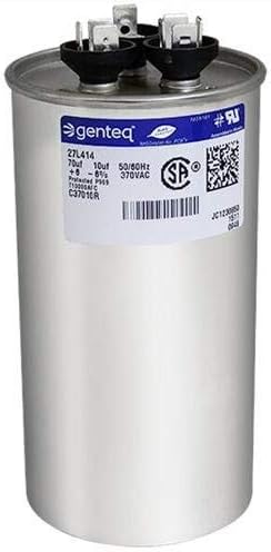 Genteq Round Capacitor 70 10 uf MFD 440 Volt 27L866BZ3 27L866