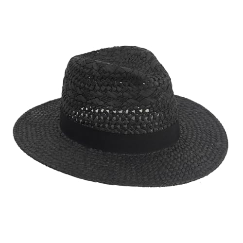 Sombrero de paja verano ala ancha estilo panamá XL