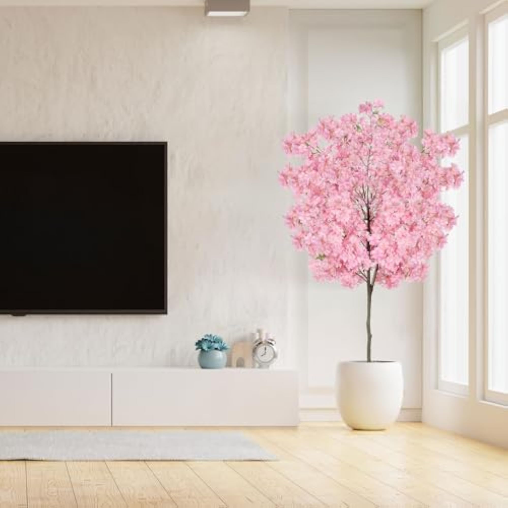 6Ft Tall Cherry Blossom Artificial Tree