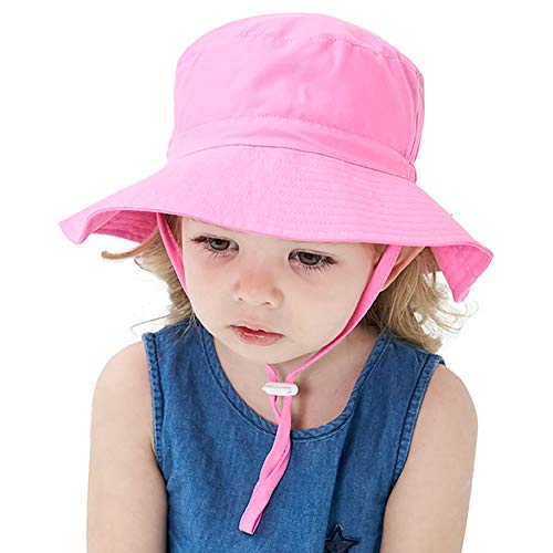 Baby Sun Hat Toddler Bucket Hat Kids Summer Beach Hats UPF 50+ for Baby Boys 3 Months-7years4