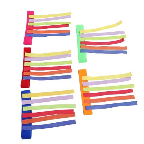 BCOATH 5 Piezas Cinturones para Atrapar para Juguetes Sensoriales Coloridos para Actividades al Aire Equipo Ligero para Coordinación Física y Trabajo Equipo Jardines de Infancia