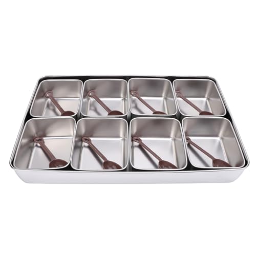 Serveur de caddy de condiments en acier inoxydable durable de bar