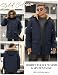 TOMEEK Winterjacke Herren Winter Parka Warm Fleecejacke Winddicht Outdoorjacke Mantel Lang Gefüttert Steppjacke mit Abnehmbar Kapuze und Taschen Winterparka(Marineblau,M)