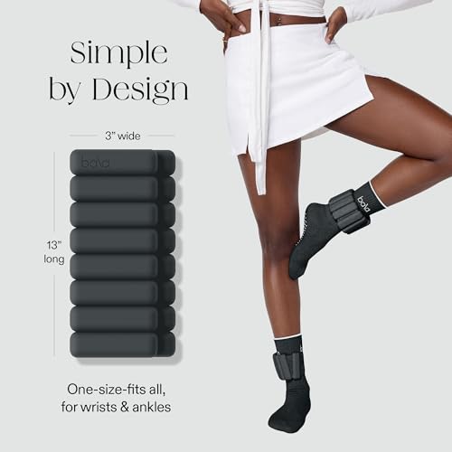 Image of Bala Bangles Wrist & Ankle Weights for Women & Men - Adjustable Weighted Bands - Soft Silicone Arm & Leg Weights for Pilates, Yoga, Walking, Barre, Home Workout & Strength Training Exercise