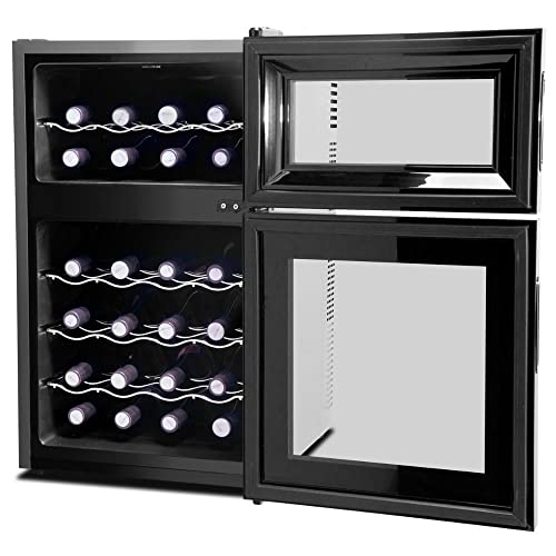 Adega Philco 24 garrafas 2 portas PAD24 Titanium Duo 127V