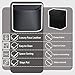 COZILO Leather Car Trash Can – Leakproof & Easy-to-Clean Car Trash Bin for Cars, SUVs & Trucks | Includes 60 Trash Bags, Easy Install, Black