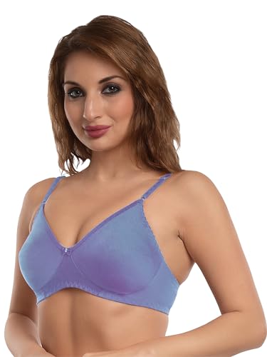 Image of Daisy DEE Women's Cotton Seamless Wire-Free Bra | Lightly-Padded | Full Coverage Everyday Bra | Comfortable Fit for T-Shirts Bra - NLPZ
