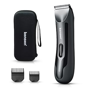 Körperhaartrimmer,Intimrasierer für Männer,Elektrischer Balls Trimmer,Bodygroom für Eier und Leisten,Wasserdichter Nass/Trocken Haarschneider,Keramikklingen Hoden Rasierer mit LED-Beleuchtung