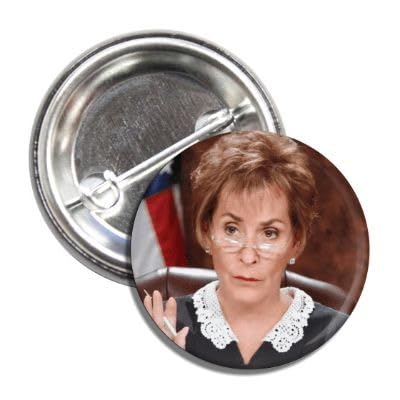 Judge Judy Baloney Collectible Button Badge Pinback