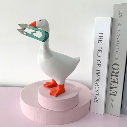 gotosee Magnetic Goose Statue Funny Cute Home Room Office Table Desk Decor Gifts