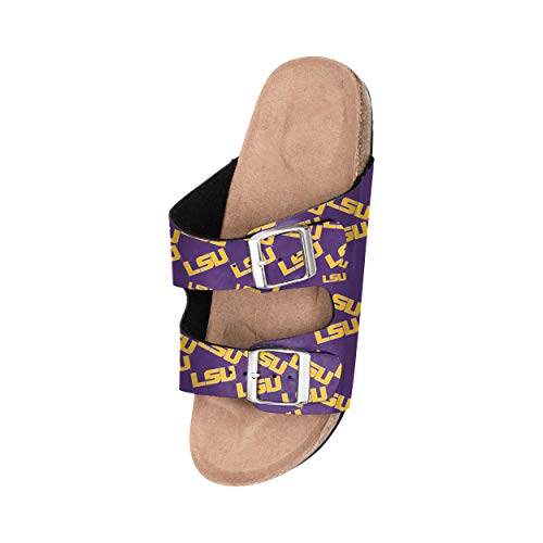 Foco FFWMNCSMUMINIDBK Ncaa Women'S Mini Print Wordmark Adjustable Double Buckle Straps Sandals thumb #2