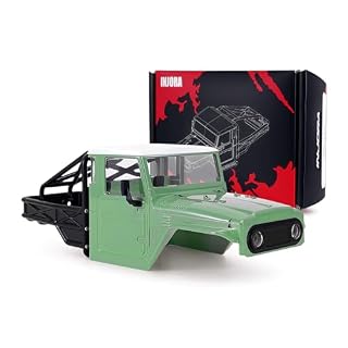 Injora IR40-24 carrosserie mi-camion pour SCX24 vert pâle
