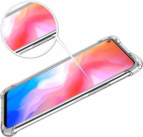 Image of Lustree Compatible with vivo Y50 Back Cover| Clear + TPU Case with 4 Corner Air Cushion Protection & Camera Protection | Slim& Stylus Cover for vivo Y50