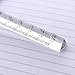 2Pcs Transparent Triangle Ruler Small Architectural Scale Ruler Pocket Size Ruler Metric Plastic Triangle Drafting Tools Office and School Supplies