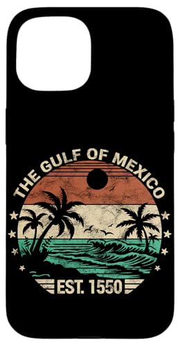 Golfo de México estableció 1550 Vintage Sea Landscape Carcasa para iPhone 15
