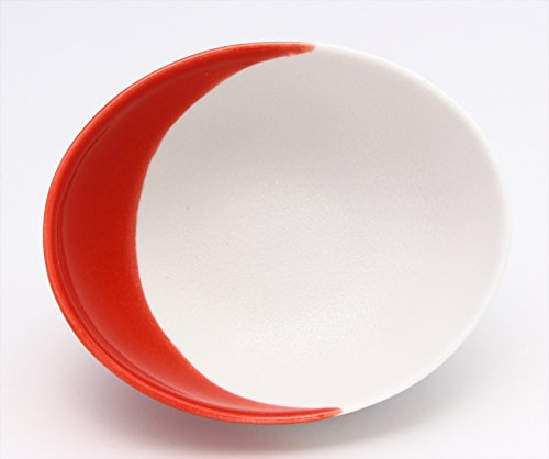 Arita Ware Kanzen Kiln Oval Small Bowl, Red Snow #TOP2