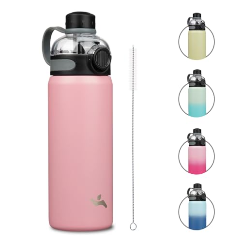 Image of Konokyo 24 oz Insulated Stainless Steel Water Bottle with Straw Lid