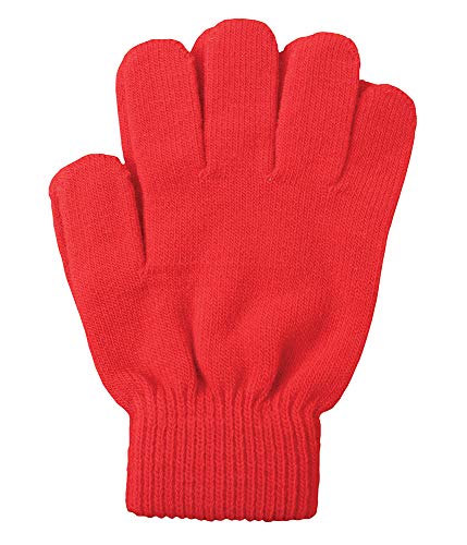 A&R Sports Knit Gloves, Red, One Size